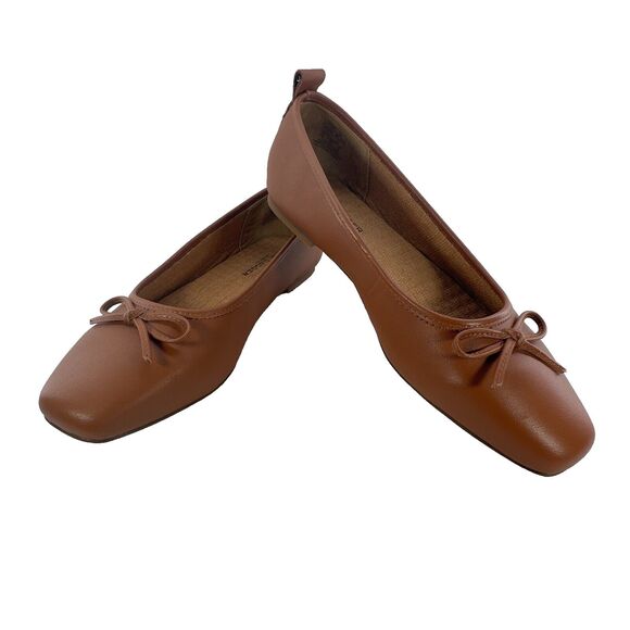 Kelsi Dagger Shoes - Kelsi Dagger Anthropologie Brooklyn Frankie Ballet Flats 8.5 Copper Brown Chic